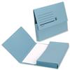 5 Star Document Wallet Half Flap 32mm A4 Blue [Pack 50] - 913853SZ