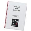 5 Star Comb Binding Covers PVC 150 micron A4 Clear [Pack 100] - 916345