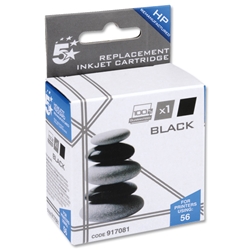 5 Star Compatible Inkjet Cartridge Page Life 450pp Black [HP No. 56 C6656AE Equivalent]