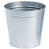 5 Star Office Waste Bin Round Steel 15 Litres Metallic - 918214