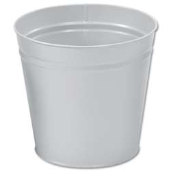 5 Star Waste Bin Round Metal Scratch Resistant D300xH280mm 15 Litres