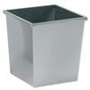 5 Star Waste Bin Square Iron Scratch Resistant 27L Silver - 918257