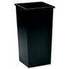 5 Star Waste Bin Square Metal Scratch-resistant 48L Black - 918281