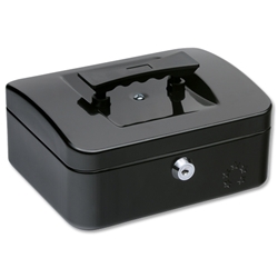 5 Star Cash Box 8 Inch W150xD200xH78mm Anthracite Black