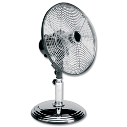 5 Star Desk Fan Oscillating 48.5Db 3-Speed 45 Watts H425mm Dia.305mm Chrome