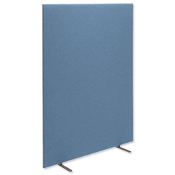 Trexus 1200 Screen Free-standing with Stabilising Feet W1200xH1500mm Sky Blue