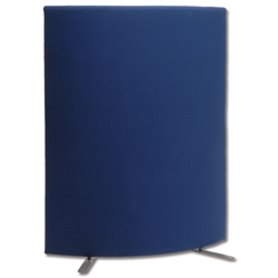 Trexus 800 Curved Screen Free-standing with Stabilising Feet W800xH1500mm Royal