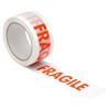Printed Tape Fragile Polypropylene 50mmx66m Red on White [Pack 6]