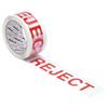 Printed Tape Reject Polypropylene 50mm x 66m Red on White [Pack 6]
