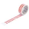 Printed Tape Contents Checked Polypropylene 50mm x 66m Red on White [P