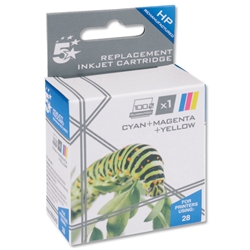 5 Star Compatible Inkjet Cartridge Tricolour [Reman No. 28 C8728A Equivalent]