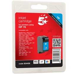 5 Star Compatible Inkjet Cartridge Page Life 450pp Colour [HP No. 78 C6578DE Equivalent]