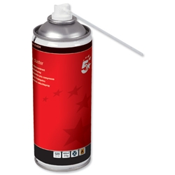 5 Star Air Duster Can HFC Free Compressed Gas Flammable 400ml
