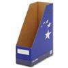 5 Star Magazine File W100xD255xH300mm Blue [Pack 10]