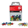 5 Star Office Push Pins Assorted Opaque [Pack of 20] - 925036