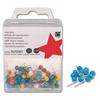 5 Star Map Pins 5mm Head Blue [Pack 100]