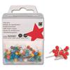 5 Star Map Pins 5mm Head Red [Pack 100]