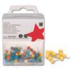 5 Star Map Pins 5mm Head Yellow [Pack 100]