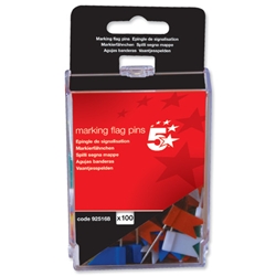 5 Star Marking Flags Assorted [Pack 100]