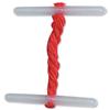 5 Star Treasury Tags Plastic-ended 25mm Red [Pack 100] - 925765