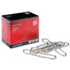 5 Star Giant Paperclips Wavy Length 76mm Silver [Pack 100] - 925818