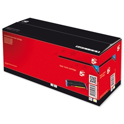 5 Star Compatible Laser Toner Cartridge Page Life 3500pp Yellow [HP No. 314A Q7562A Equivalent]