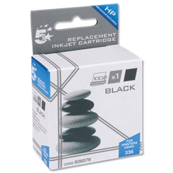 5 Star Compatible Inkjet Cartridge Page Life 210pp Black [HP No.336 C9362EE Equivalent]