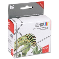 5 Star Compatible Inkjet Cartridge Page Life 308pp Colour [Canon CL-41 Equivalent]