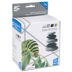 5 Star Compatible Inkjet Cartridge Page Life 833/450pp Black/Colour [HP 45/78 SA308AE Equivalent][Pack 2]