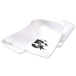 5 Star Microfibre Cleaning Cloth Soft Optical Quality for Screens Cameras and CDs White
