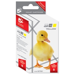 5 Star Compatible Inkjet Cartridge Page Life 327pp Yellow [Canon CLI-8Y Equivalent]