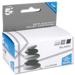 5 Star Compatible Inkjet Cartridge Page Life 800pp Black [HP No. 363 C8719EE Equivalent]