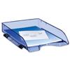 5 Star Letter Tray Self-stacking for 400 Sheets W260xD345xH64mm Transparent Blue