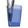 5 Star Pencil Pot W74xD74xH105mm Transparent Blue 5 Star Pencil Pot W74xD74xH105mm Transparent Blue
