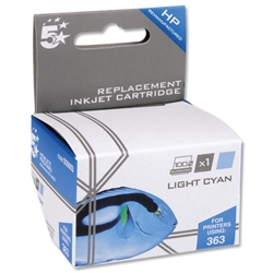 5 Star Compatible Inkjet Cartridge Page Life 350pp Light Cyan [for HP 363 C8774EE]