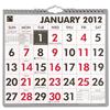 5 Star 2012 Calendar for Wall Wirebound Month to View Large Figures W249xH231mm