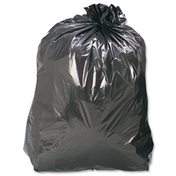 Recycled Refuse Sacks 110 Litre Capacity W450xD735xH900mm Black Ref 929763 [Box 200]