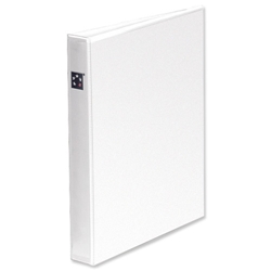 5 Star Presentation Ring Binder PVC 2 D-Ring 25mm Size A4 White Ref 36112 [Pack 5]
