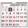 5 Star 2013 Wall Calendar Wirebound Month to View Large Figures W249xH231mm