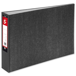 5 Star Mini Lever Arch File 50mm Spine Oblong Landscape A3 Cloudy Grey [Pack 2]