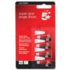 5 Star Super Glue Singles Application Tube One-shot Industrial Strength 0.5g [Pack 4]