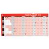 5 Star 2013 Year Planner Laminated Mounted January to December Write-on Wipe-off W915xH610mm