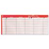 5 Star 2013 Staff Planner Laminated Mounted Write-on Wipe-off 40 Staff Monday to Friday W915xH610mm