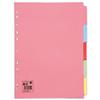 5 Star Subject Dividers Multipunched Manilla Board [Pack 10] - 932192