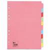 5 Star Subject Dividers Multipunched Manilla Board [Pack 10] - 932198