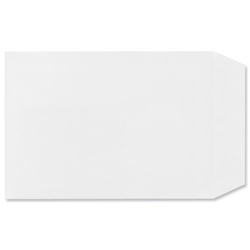 Plus Fabric Envelopes Pocket Peel and Seal 110gsm 254x178mm White [Pack 250]