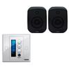 VISION Audio Bundle - Techconnect2 Amplifier + Black SP-1300 Wall Speakers