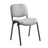 Taurus Black Frame Stacking Chair Grey [Pack of 4]