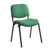 Taurus Black Frame Stacking Chair Green [Pack of 4]