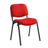 Taurus Black Frame Stacking Chair Red [Pack of 4]